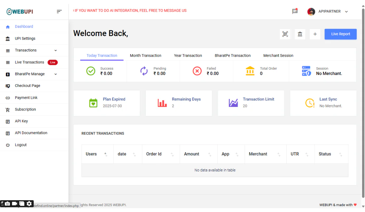 new payment Gateway Bharat Pe all merchent working